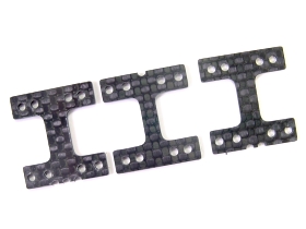 3Racing Mini-Z Carbon Fiber H-Plate Set - 3PCS