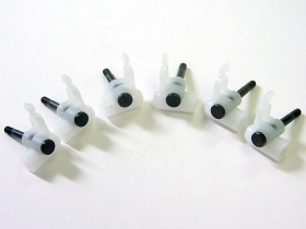 3Racing Mini-Z Camber Steering Block Set - 1/2/3 - 6PCS - White