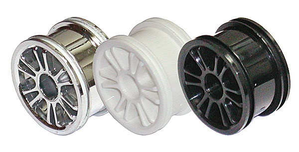 Associated RC18B Front Spoked Wheel - White