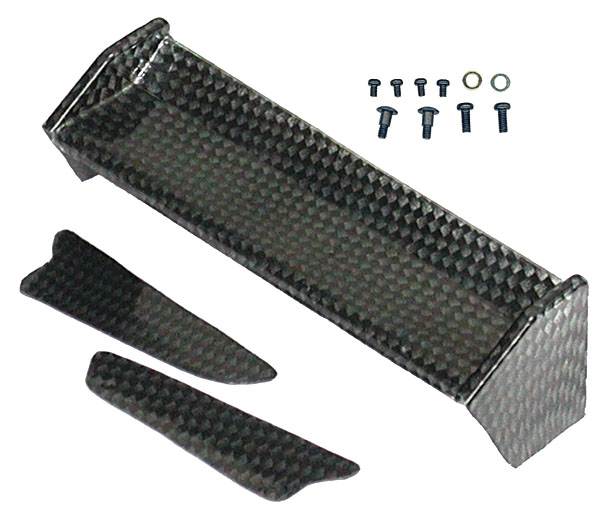 Associated RC18B Graphite Pattern Wing and Dirt Deflectors