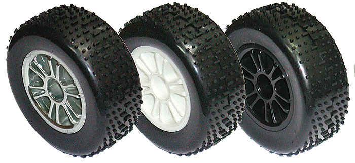 Associated RC18B Front Mounted Narrow Spoked Wheel - Black