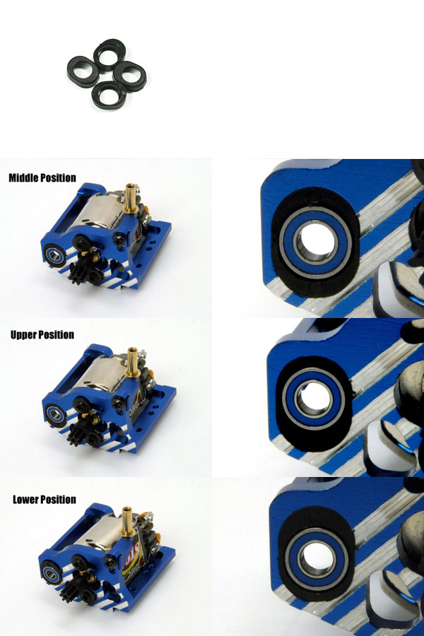 Atomic Mini-Z MR-02 Ride Height Adjusters for Version III Motor Pod