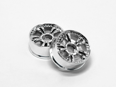 Atomic Mini-Z MR-02 Front T.S. Wheel (21.5mm) - +1 Offset - Silver