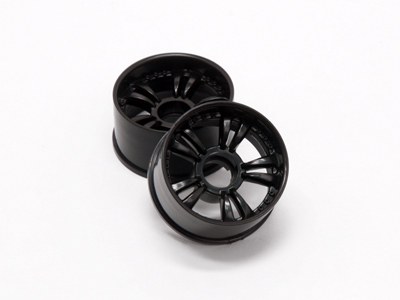 Atomic Mini-Z MR-02 Rear T.S. Wheel (21.5mm) - +1 Offset - Black