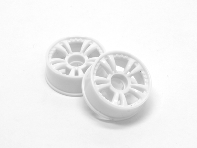 Atomic Mini-Z MR-02 Front T.S. Wheel (21.5mm) - +3 Offset - White