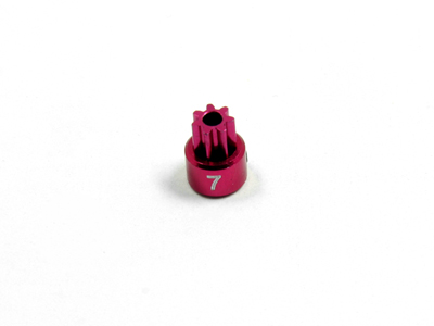 Atomic Mini-Z MR-02 Anodized Pinion Gear 7T - Red