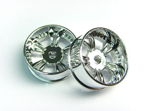 Atomic Mini-Z MA-010 T.S. Wheel - Narrow - +1.5 Offset - Silver