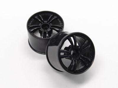 Atomic Micro-T Front A.W. Wheel Set - Black - 2PCS