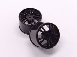 Atomic Micro-T Rear A.W. Wheel Set - Black - 2PCS