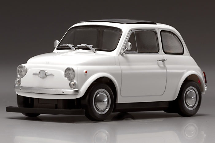 Kyosho Mini-Z LIT Fiat 500 ML-010 ReadySet - White