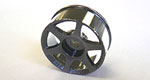 Kyosho Mini-Z MA-010 Alloy 6 Spoke Wheel Set - AWD R34 - Gun Metal