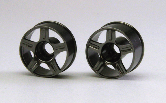 Kyosho Mini-Z Alloy 5 Spoke MR-02 MM Wheel Set - Enzo - Gun Metal - SALE!