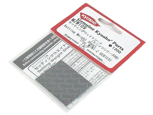 Kyosho Mini-Z Setting Weight Sheet