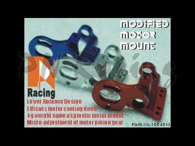 PN Mini-Z Pro Modified Motor Mount - Black