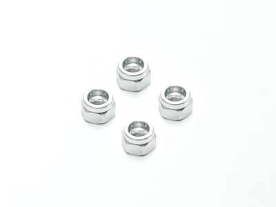 PN Mini-Z Alloy Wheel Lock Nut - Silver