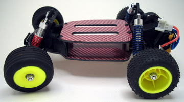 TinyRC.com-Zero Products Micro-T Stock Conversion Chassis (SCC) - Red Texalium