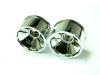 Atomic Mini-Z MR-02 Rear Dish Wheel - -1 Offset - Silver