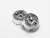 Atomic Mini-Z MR-02 Front T.S. Wheel (21.5mm) - -1 Offset - Silver