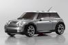 Kyosho Mini-Z Mini Cooper S MR-015 HM GlossCoat AutoScale Body - Silver with Checkered Roof