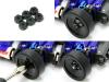 Atomic Mini-Z Nylon Wheel Nuts - 6PCS