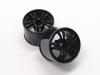 Atomic Micro-T Front A.W. Wheel Set - Black - 2PCS