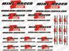 Mini-ZRacer.com Mini-Z Sticker Set - Black
