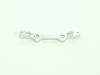PN Mini-Z MR-02 Alloy Tower Bar - 1 Caster - Silver